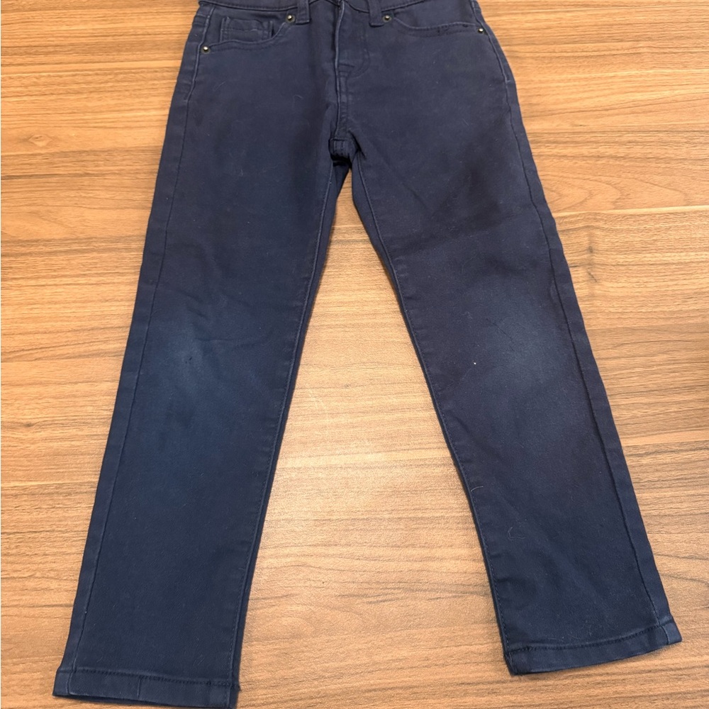 Kids Navy Blue Casual Pants